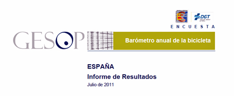 Barómetro anual de la Bicicleta en España 2011